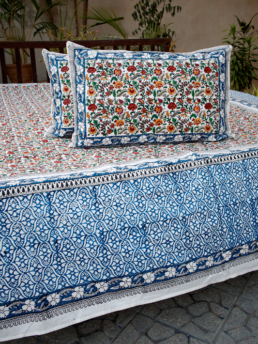 Spice of Life - Hand Block Printed Bed Set