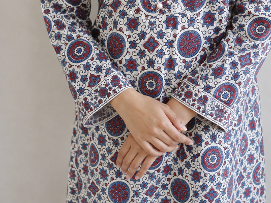 Ajrakh Summer Kurta