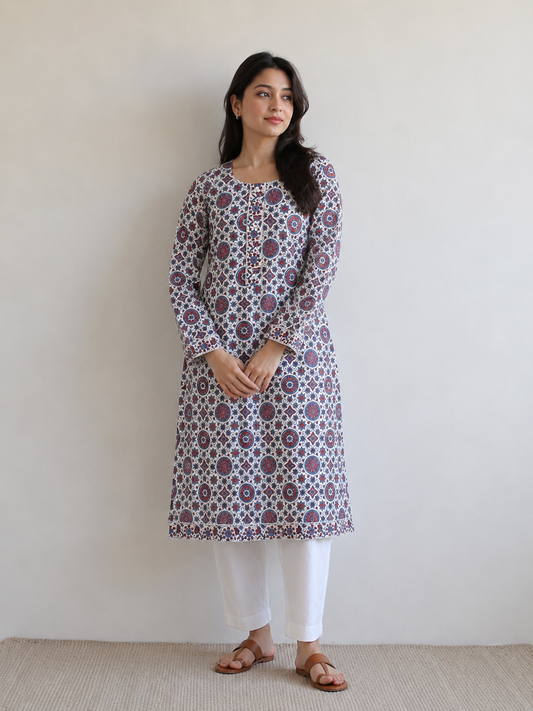 Ajrakh Summer Kurta