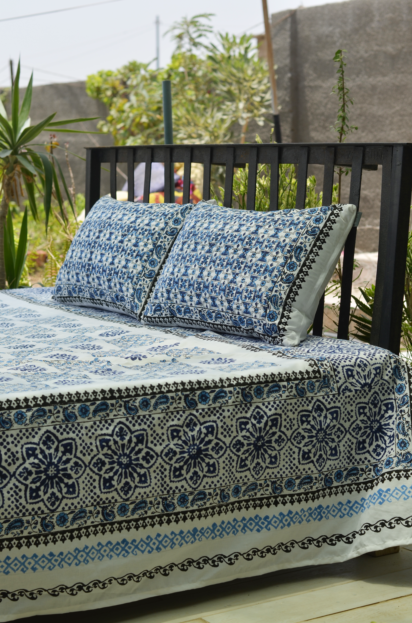 Neelum - Hand Block Printed Bed Set