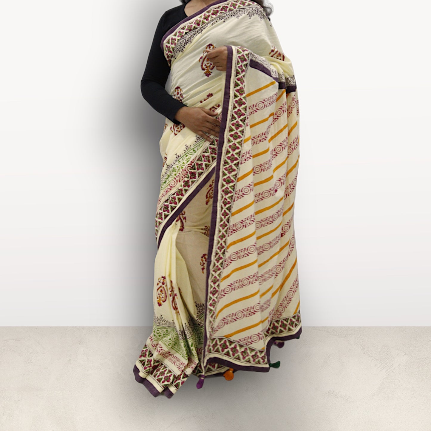 Bahar - Hand Block Printed Saree