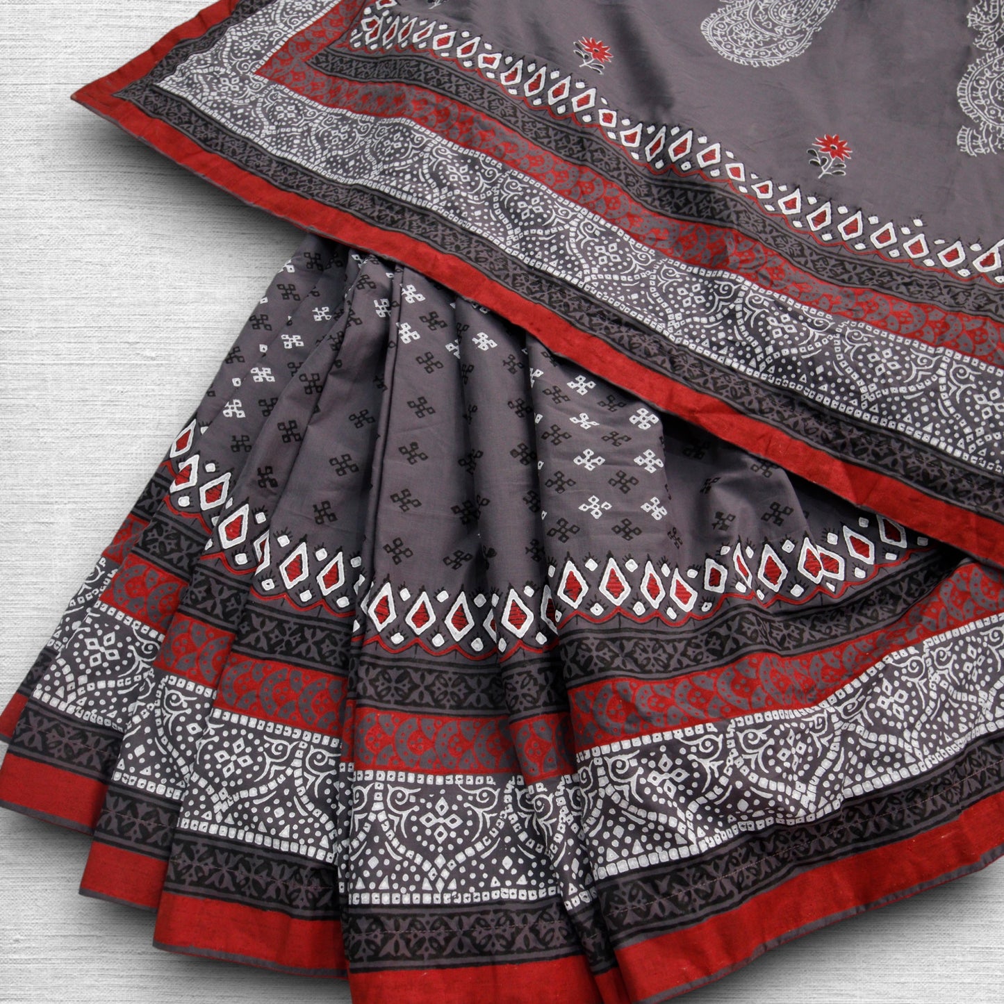 Seher - Hand Block Printed Saree