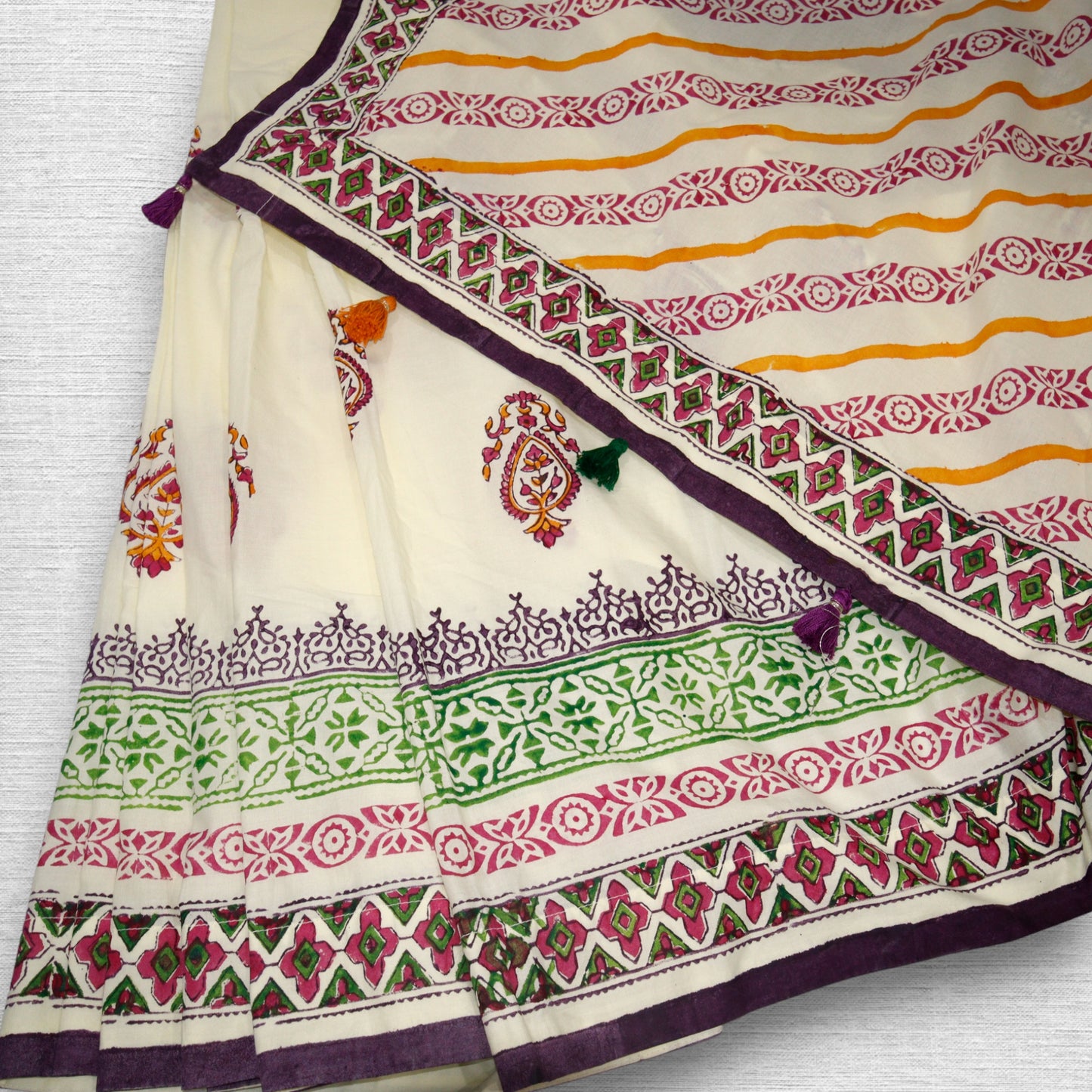 Bahar - Hand Block Printed Saree