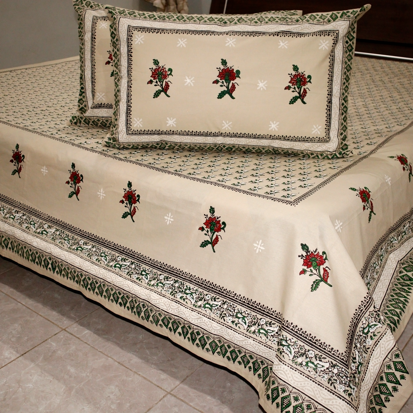 Sahara - Hand Block Printed Bed Set