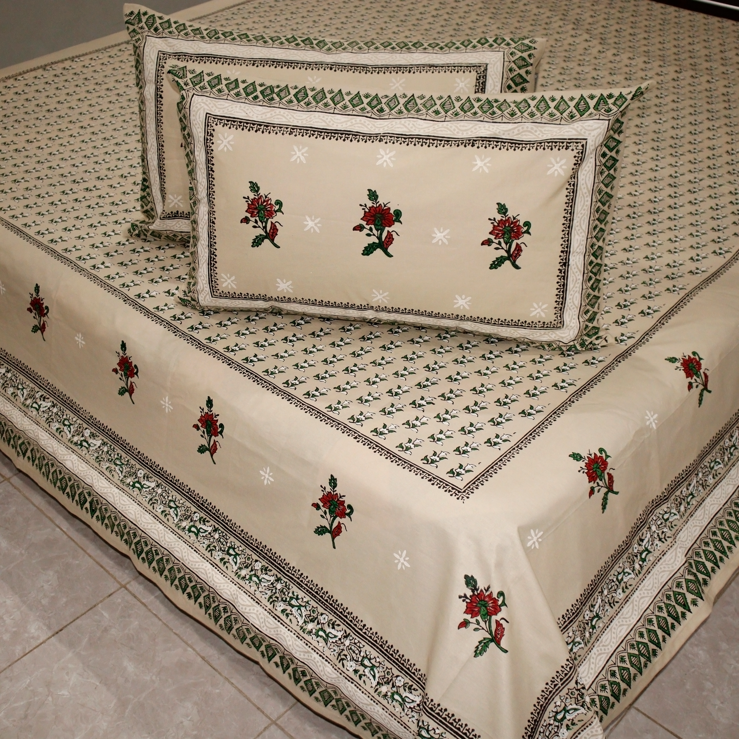 Sahara - Hand Block Printed Bed Set