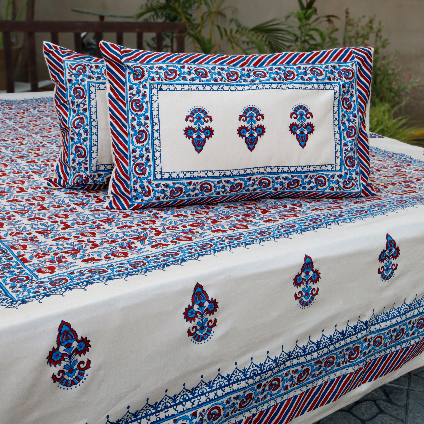 Granada - Hand Block Printed Bed Set