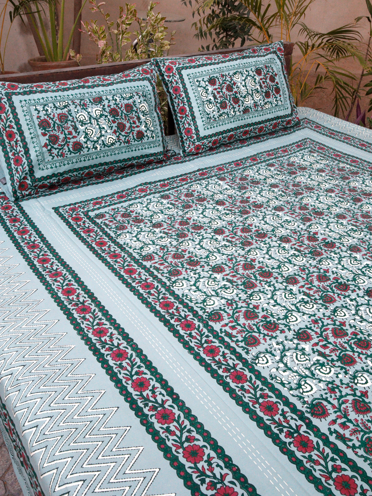Meadow - Hand Block Printed Bed Set