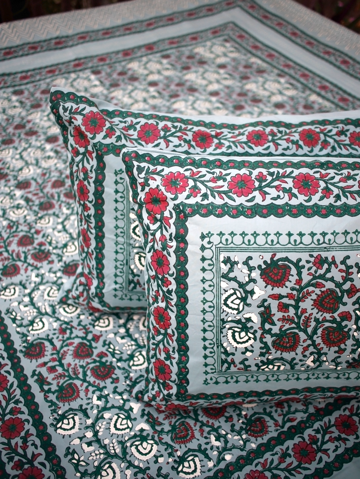 Meadow - Hand Block Printed Bed Set