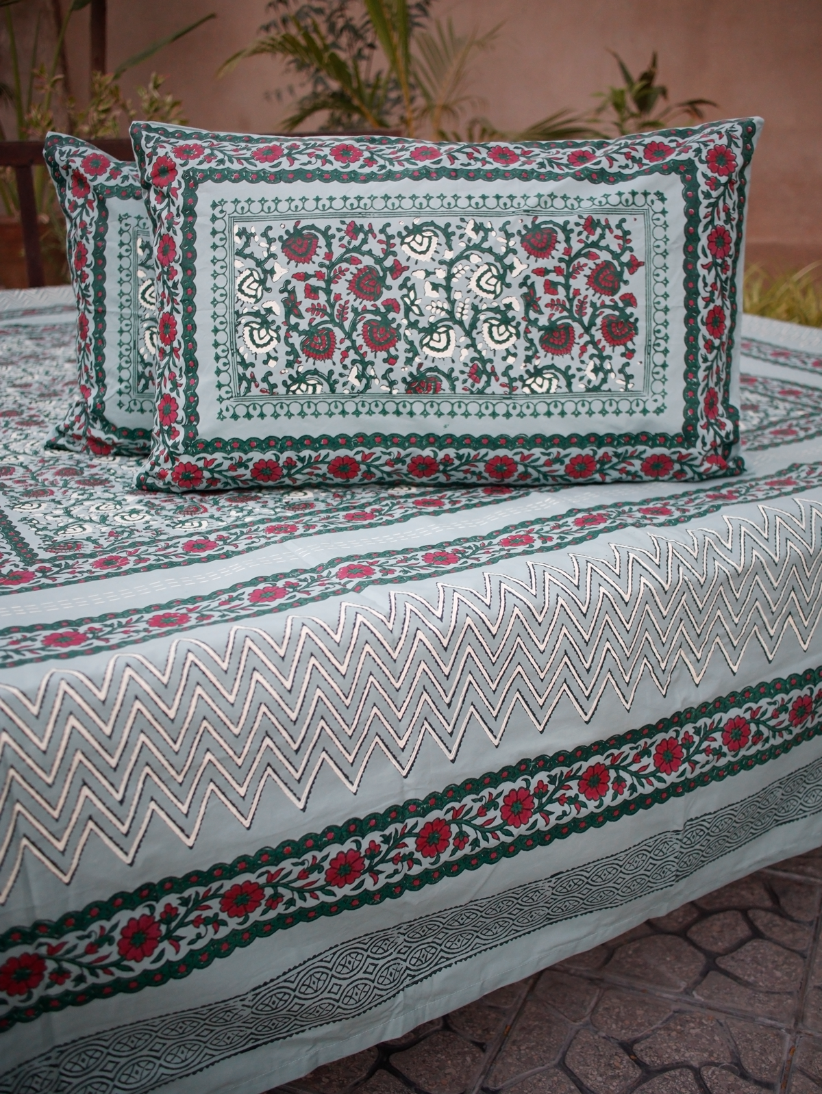 Meadow - Hand Block Printed Bed Set