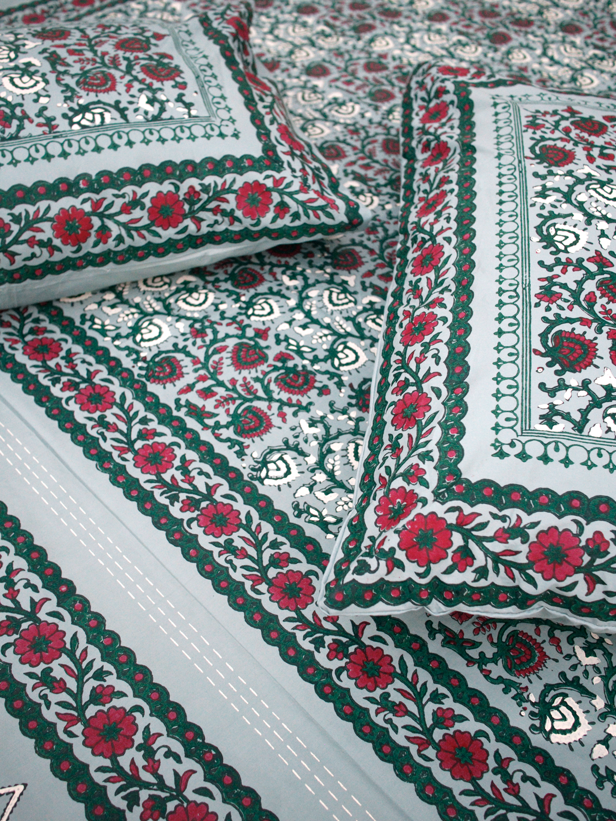 Meadow - Hand Block Printed Bed Set