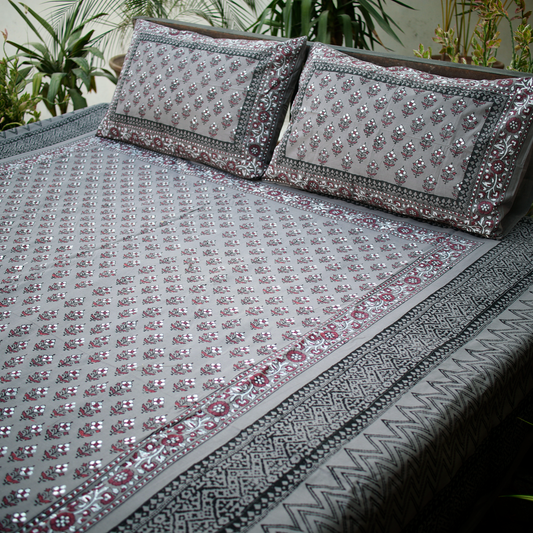 Potpourri - Hand Block Printed Bed Set