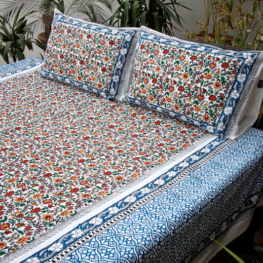 Spice of Life - Hand Block Printed Bed Set