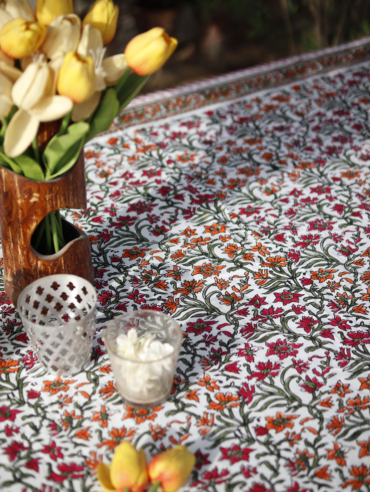 Ivory Orchard Tablecloth