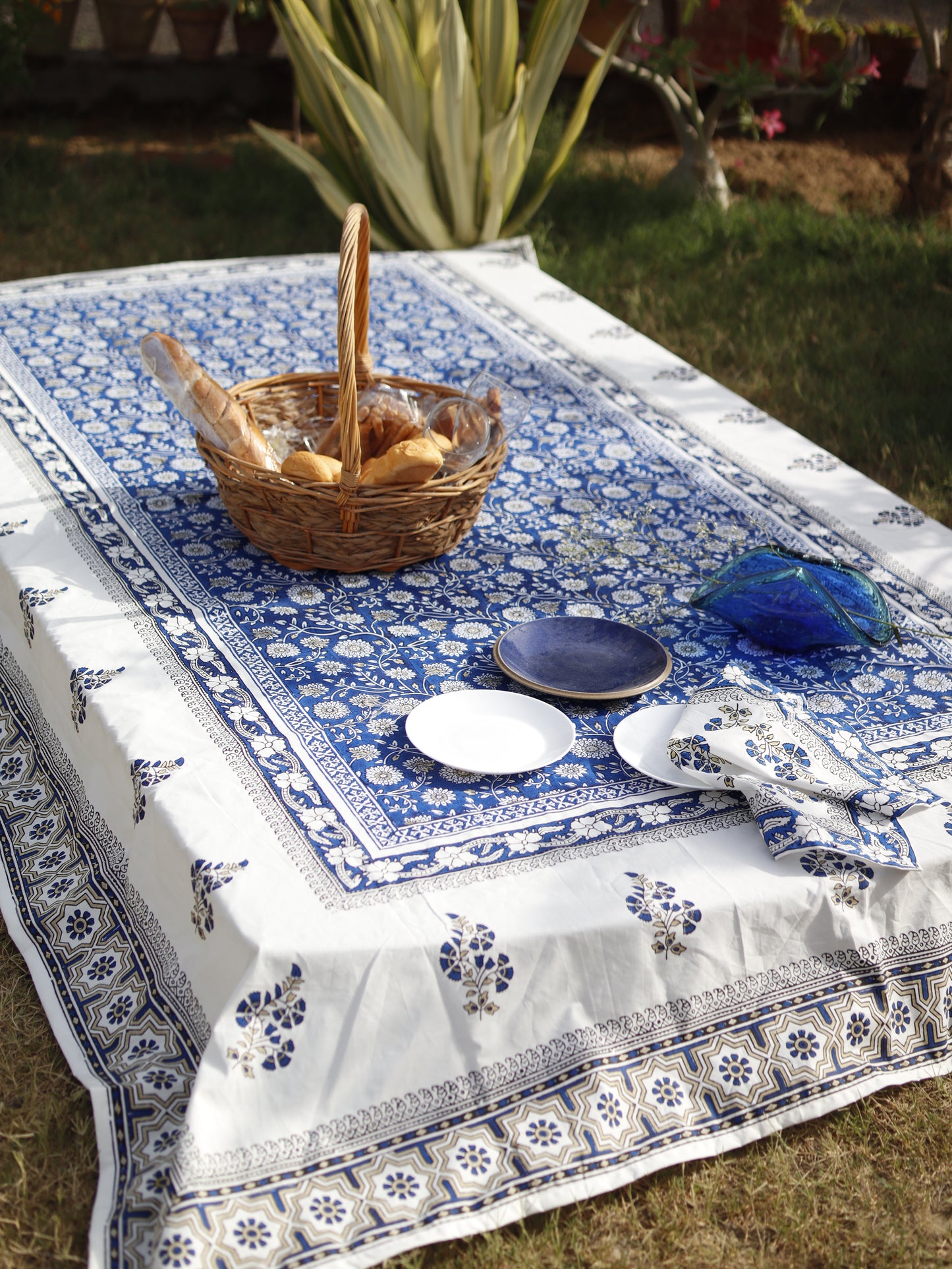 Indigo Veil Tablecloth