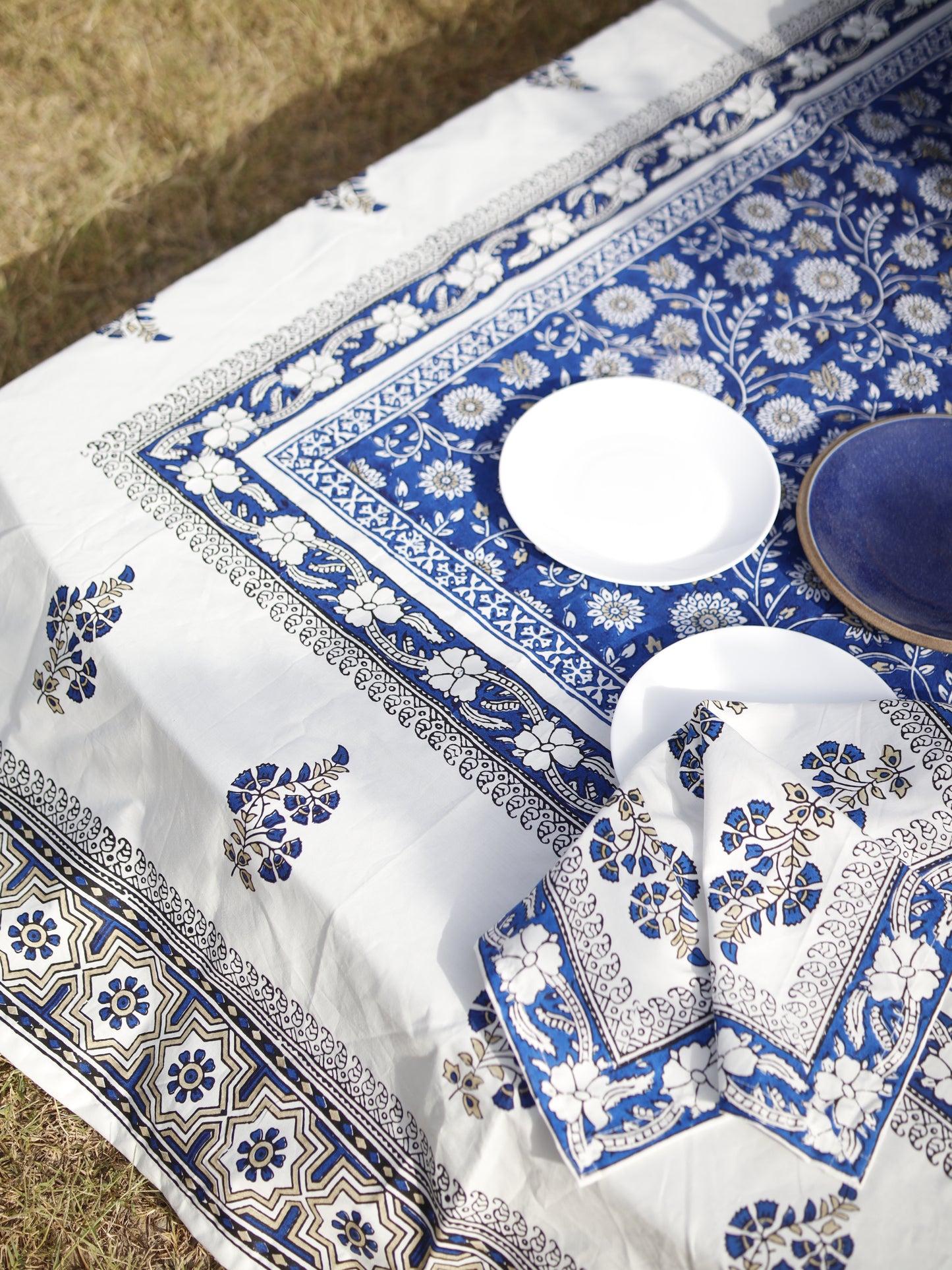 Indigo Veil Tablecloth