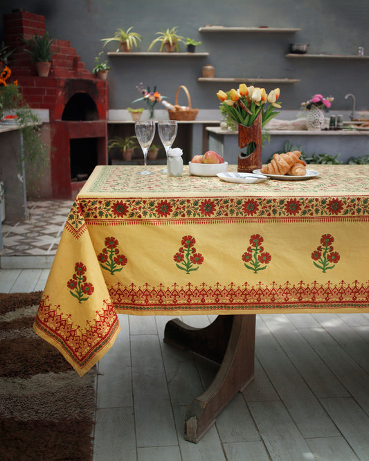 Saffron Bloom Tablecloth