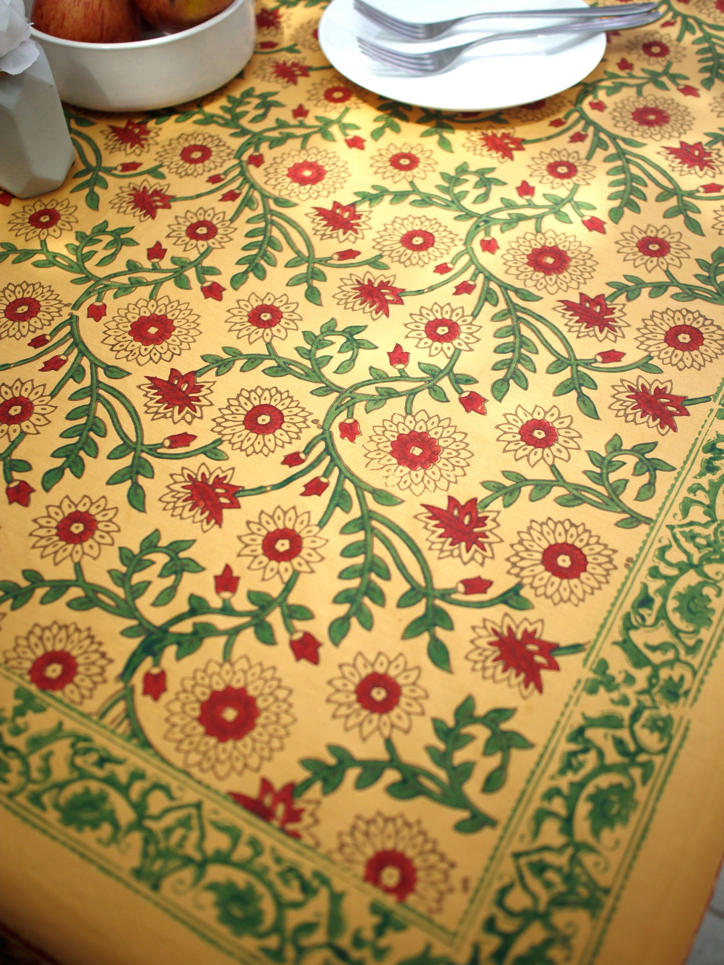 Saffron Bloom Tablecloth