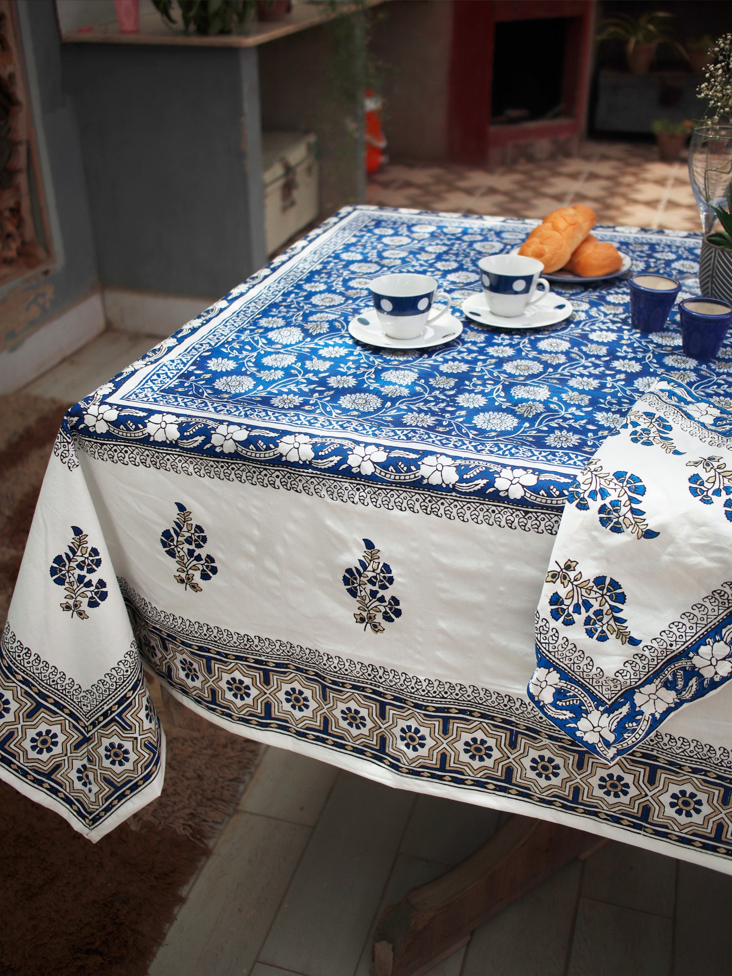 Indigo Veil Tablecloth