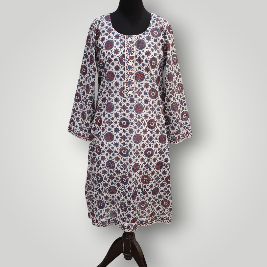 Ajrakh Summer Kurta