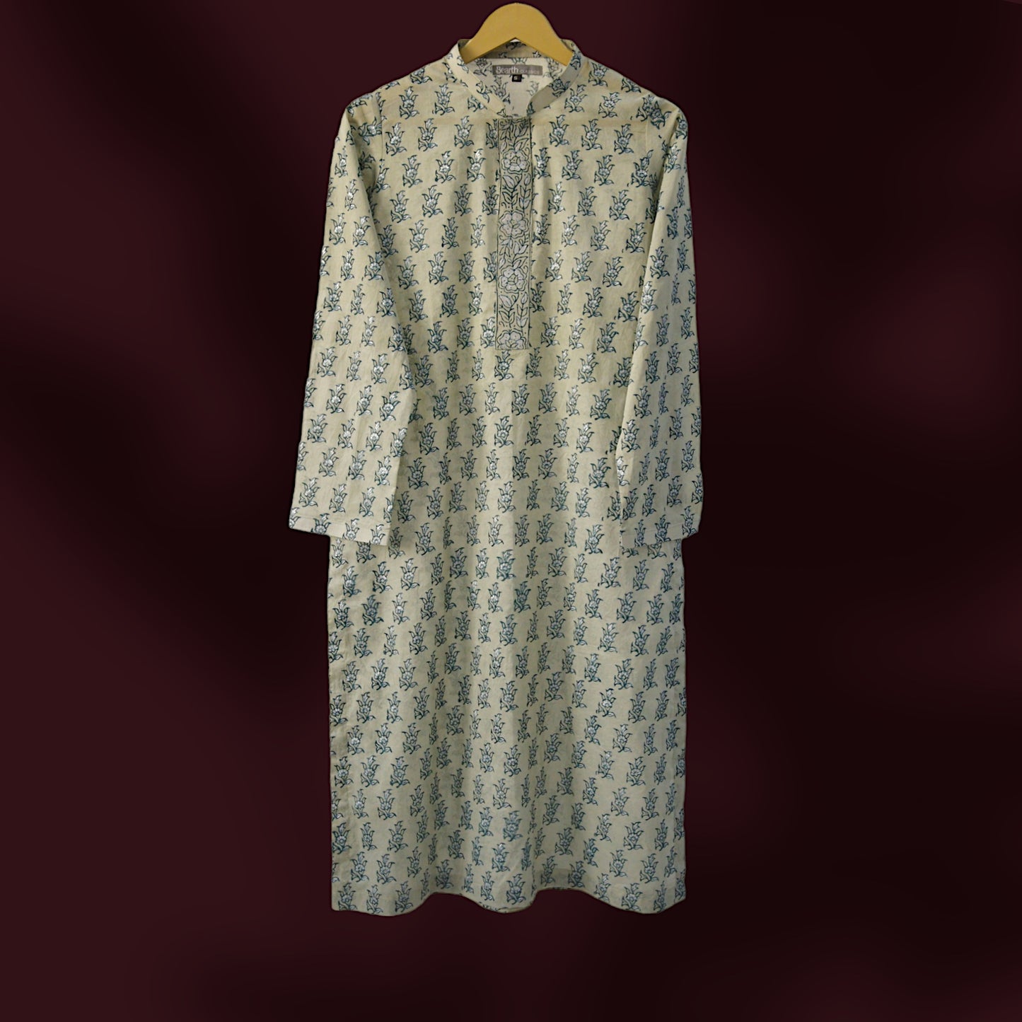 Sage Block Printed Kurta